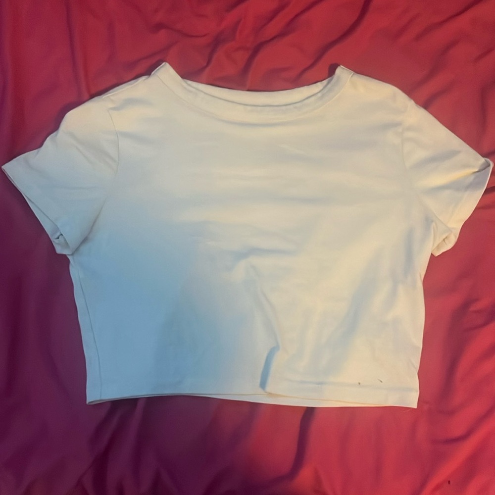 White crop top